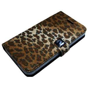  iPhone 4S/ 4 Novoskins iDiary Case Leopard Suede Design 