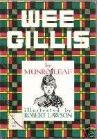 WEE GILLIS Munro Leaf Robert Lawson 1938 HB Scotland  