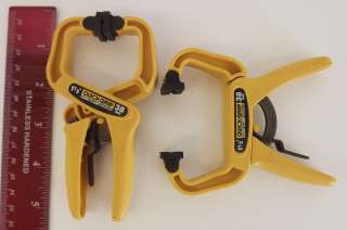  NEW Quick Grip 1 1/2 Handi Clamp Curved Bar Clamp Small Mini Yellow