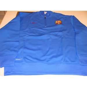 FC Barcelona 1/4 Zip Fleece Soccer Premier 2011 Top XL   Mens College 