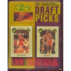  1991 Basketball Draft Picks   50 Collectible Cards 