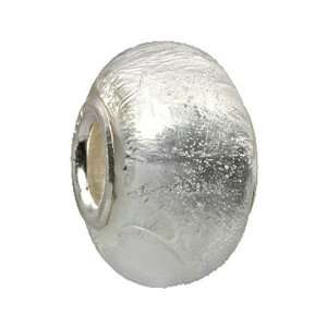 IMPPAC silver Murano Style Glass Bead, Silver, 925 Sterling Silver 