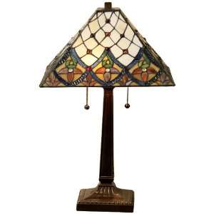   Tiffany QHS182537/972 Tiffany style Mission Table Lamp, Amber Home