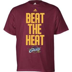  adidas Cleveland Cavaliers BEAT THE HEAT T Shirt Sports 