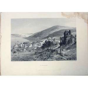  Tiberias 1883 Palestine Sinai Egypt Old Print