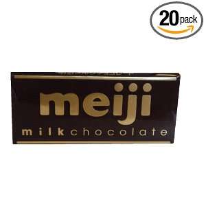 Meiji Choco Bar Milk, 2.29 Ounce Units (Pack of 20)  