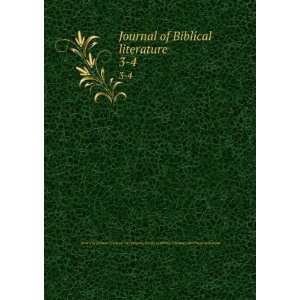  Journal of Biblical literature. 3 4 Society of Biblical 