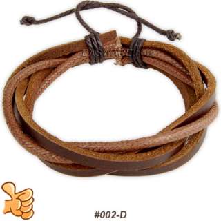 Ethnic Tibet Hemp Leather Tribal Surfer Cuff Bracelet 1  