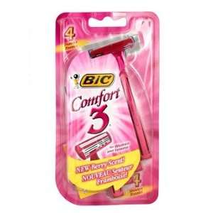 Bic Comfort 3 Triple Blade Shavers for Women with Sensitive Skin   4 