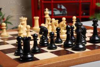 House of Staunton Luxury Chess Set   4.4 Sultan Ebony  