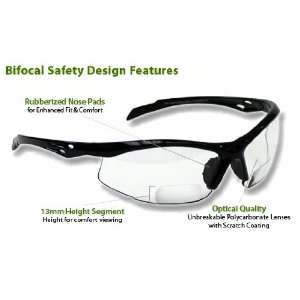  Bifocal Safety Glasses SB 9000 PS Clear, +2.50 Automotive