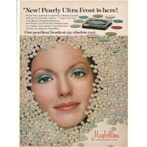  1976 Maybelline Pearly Ultra Frost Eye Shadow Pearls Print 