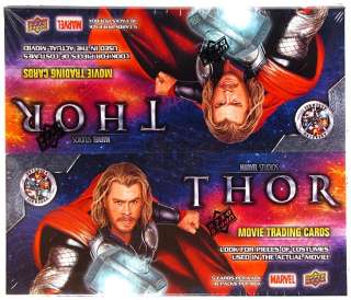 Marvel THOR   The Mighty Avenger Trading Cards 16 Pack Box (2011 Upper 