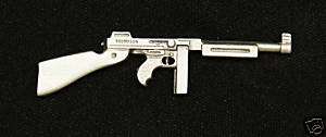 Empire Pewter Thompson SMG Pewter Gun Pin (Clip)  