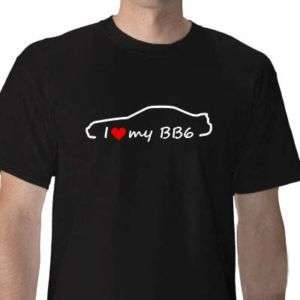 love my BB6 t shirt, black Honda Prelude, heart  