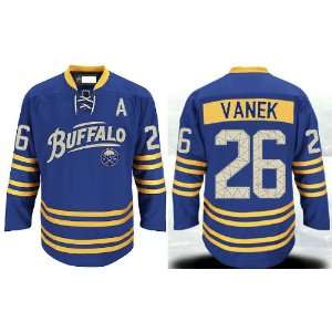Gear   Thomas Vanek #26 Buffalo Sabres Third Blue Jersey Hockey Jersey 
