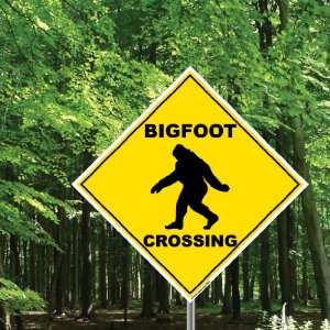 Big Foot Crossing Sign   22 Diamond Shaped Patio, Lawn 