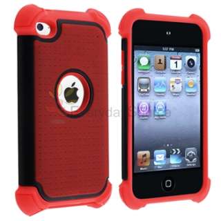   For iPod Touch 4 4G 4th Gen Red thinner than OtterBox Commuter  
