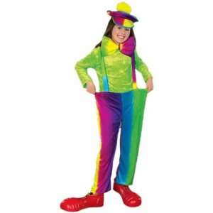  Kids Baggy Clown Costume (SizeMedium 8 10) Toys & Games