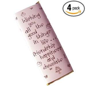   Candy Bar, Wish You All The Best Design, 2.5 Ounce (Pack of 4