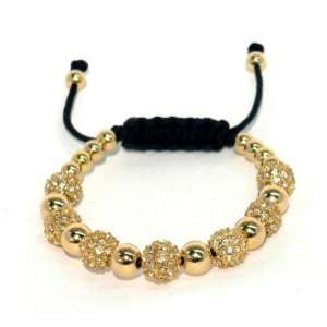   14kt Gold Filled Beads With Macrame Lock and Gold Filled Ends