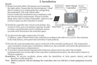 50A LCD Solar Charge Regulator Controller 12V/24V PWM  