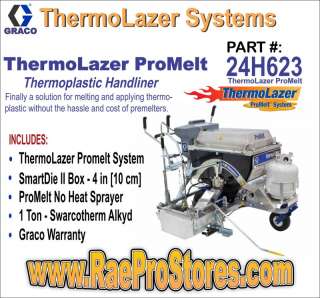 Graco ThermoLazer ProMelt Thermoplastic Striper 24H623 633955138216 