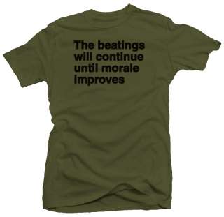 Beatings Will Cont Funny The Boss Office New T shirt  