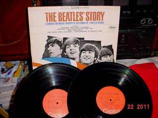   STBO 2222 BIOGRAPHY OF BEATLEMANIA 2 LPS 1976 ORANGE LABLE VG+  