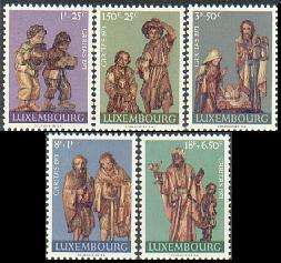 Luxembourg B282 B286,MNH. Creche of Beaufort Church.  