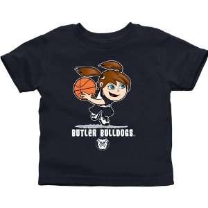 Butler Bulldogs Toddler Girls Basketball T Shirt   Navy Blue  