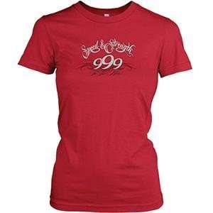   and Strength Womens To The Nines T Shirt   X Large/Red Automotive