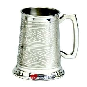  1 Pint Pewter Tankard Rolled Celtic