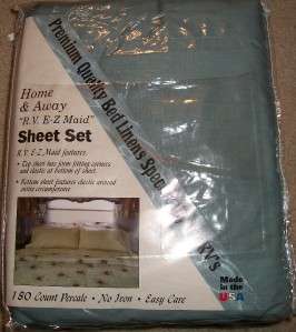 NEW IN PACKAGE GENIE RV FULL SIZE BED SHEETS   LINENS  
