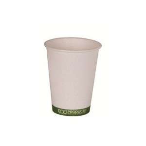  Eco Products 12 oz Compostable Hot Cup in Green Stripe 