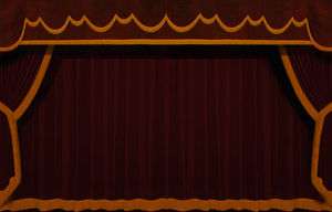 Saaria Home theater Decor Curtain Drapes Movie screen  