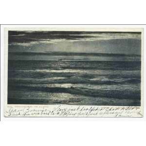  Reprint Moonlight over the Atlantic, Scenic 1898 1931 