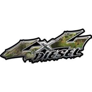  Wicked Series 4x4 Diesel Real Camo Decals   2 h x 6 w 