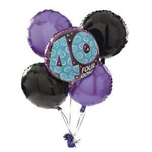   Whos 40 Birthday Balloon Set   Balloons & Streamers & Mylar Balloons