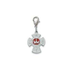 Holy Spirit 4 Way Clip on Charm Confirmation Gift religious Charm 