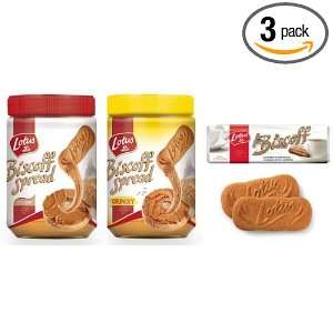Biscoff Trio   1 Smooth Spread, 1 Crunchy Spread, 1 Pack of 32 Cookies 