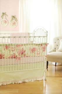 Roses for Bella Baby Nursery Crib Bedding 3   4 pc Set  