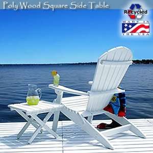 Polywood Square Side Table Patio, Lawn & Garden