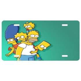 The Simpsons License Plate Sign 6 x 12 New Quality Aluminum