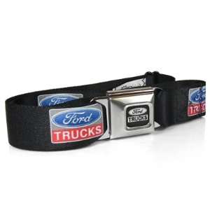   Trucks Auto Seatbelt Buckle Black Belt, Official Licensed Automotive