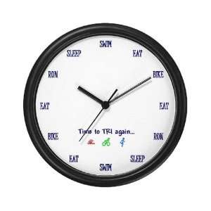  Triathlon Sports Wall Clock by 
