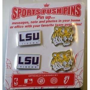  NCAA LSU Tigers Push Pins 4pk *SALE*