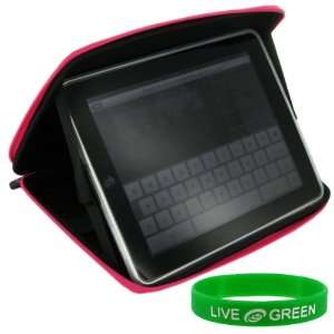  Black with Magenta Trim Cube Carrying Case for Apple iPad 