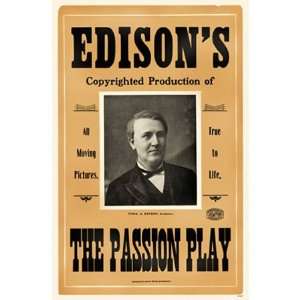  Edisont The Passion Play Movie Poster