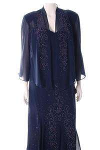 size 16 r m richards plus size mother of the bride dress with jacket 